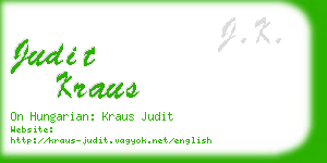 judit kraus business card